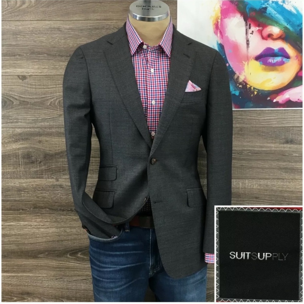 Suitsupply Dark Gray Sport Coat Blazer
